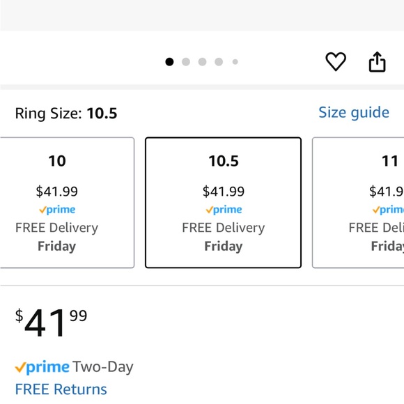 10.5 ring used when I was to fat for my own - Picture 3 of 3